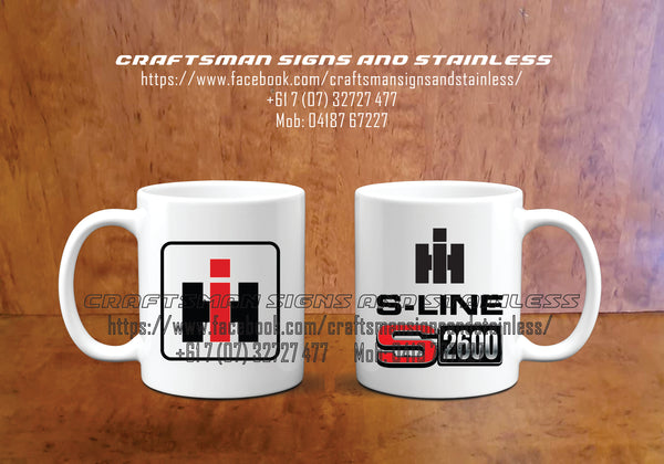 Custom white ceramic Coffee Mug INTERNATIONAL/IVECO S2600 S-LINE