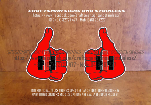 THUMBS UP DECALS INTERNATIONAL