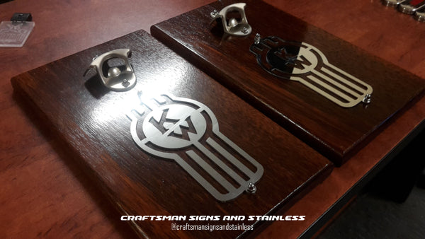 Stainless Steel Kenworth Badges w/mounting holes