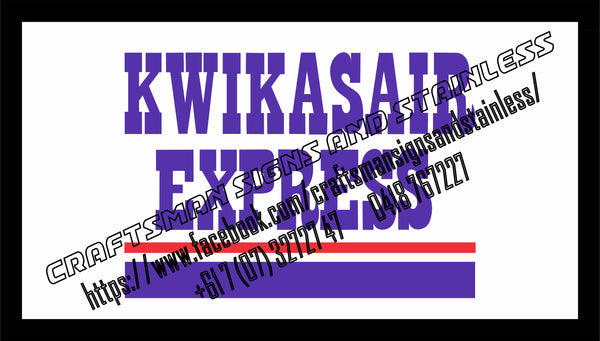 KWIKASAIR OVERNIGHT EXPRESS Bar Mat