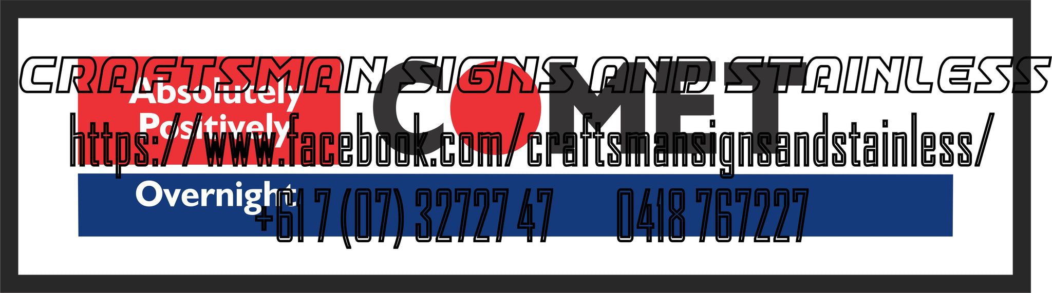 COMET OVERNIGHT EXPRESS Bar Mat 880 X 250MM