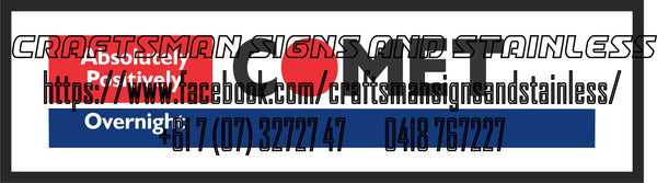 COMET OVERNIGHT EXPRESS Bar Mat 880 X 250MM