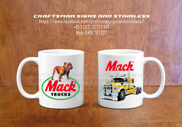 Custom white ceramic MACK R600 Yellow