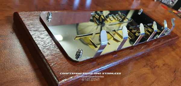 Stainless steel key ring holder MACK Trident