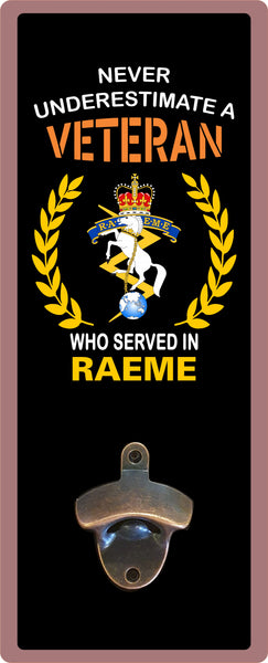 Novelty Trucking wall mounted bottle opener (RAEME Vet)