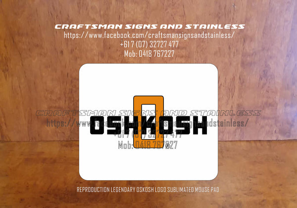 OSHKOSH sublimated Mouse Pad