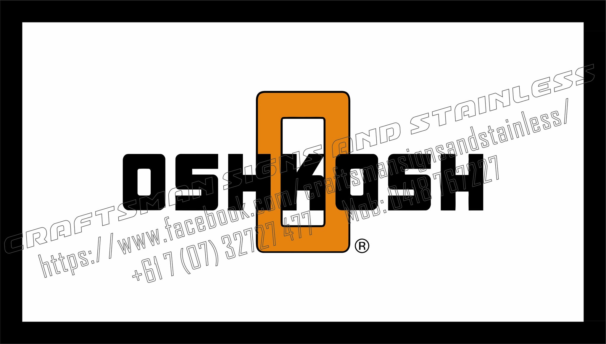 OSHKOSH Logo Bar Mat