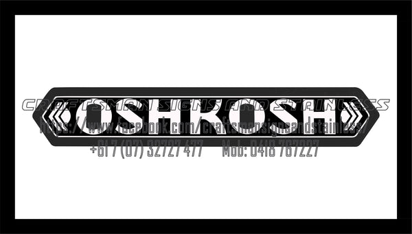 OSHKOSH Vintage Sign Bar Mat Black