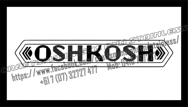 OSHKOSH Vintage Sign Bar Mat White