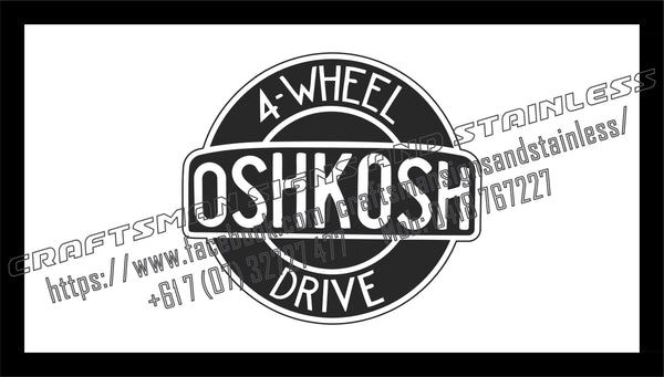 OSHKOSH Vintage 4WD Sign Bar Mat