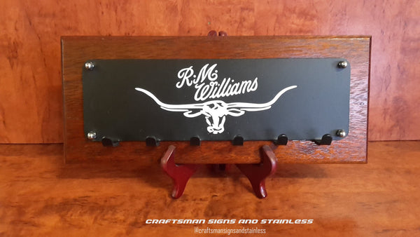 Wall mounted key ring/medal holder RMW Longhorn
