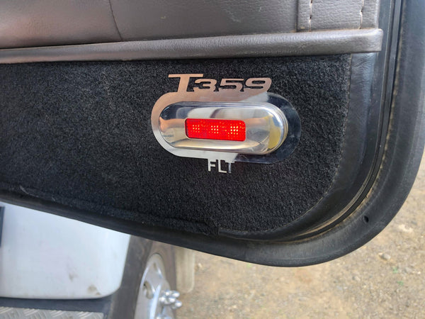Courtesy light surrounds, stainless steel KENWORTH  T359/388