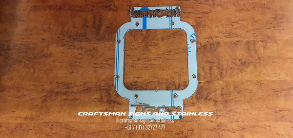 Stainless steel shift surround, KENWORTH T608