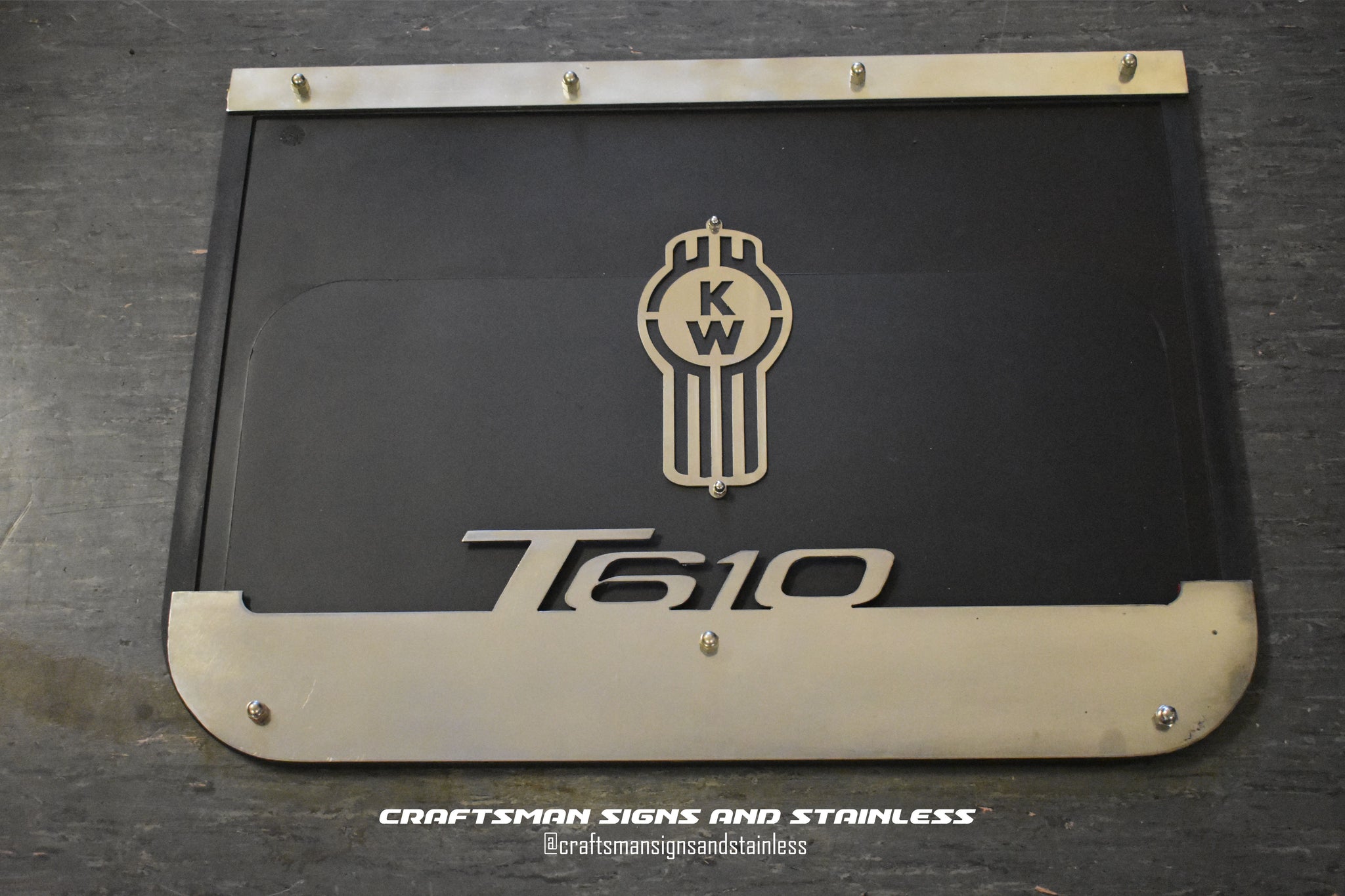 Custom Stainless Steel Mudflap Counterweights T610