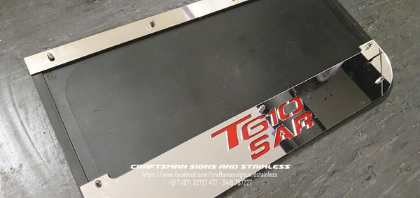 Custom Stainless Steel Mudflap Counterweight backing