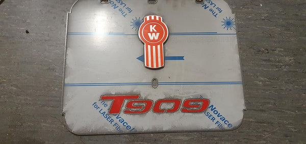Custom Stainless Steel Mudflap Counterweights T909 Front Steer
