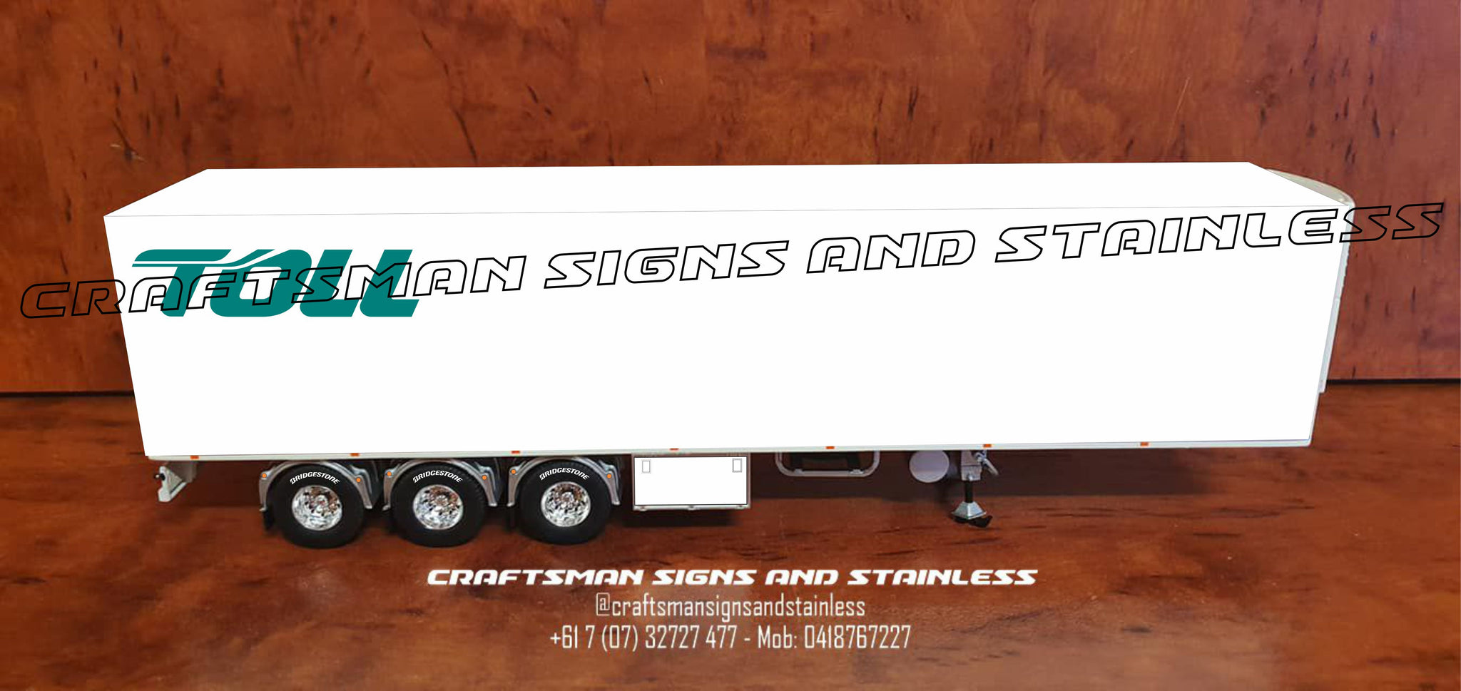 1:50 Scale Diecast 'Tekno' TOLL Decal Set for a Refrigerated Van