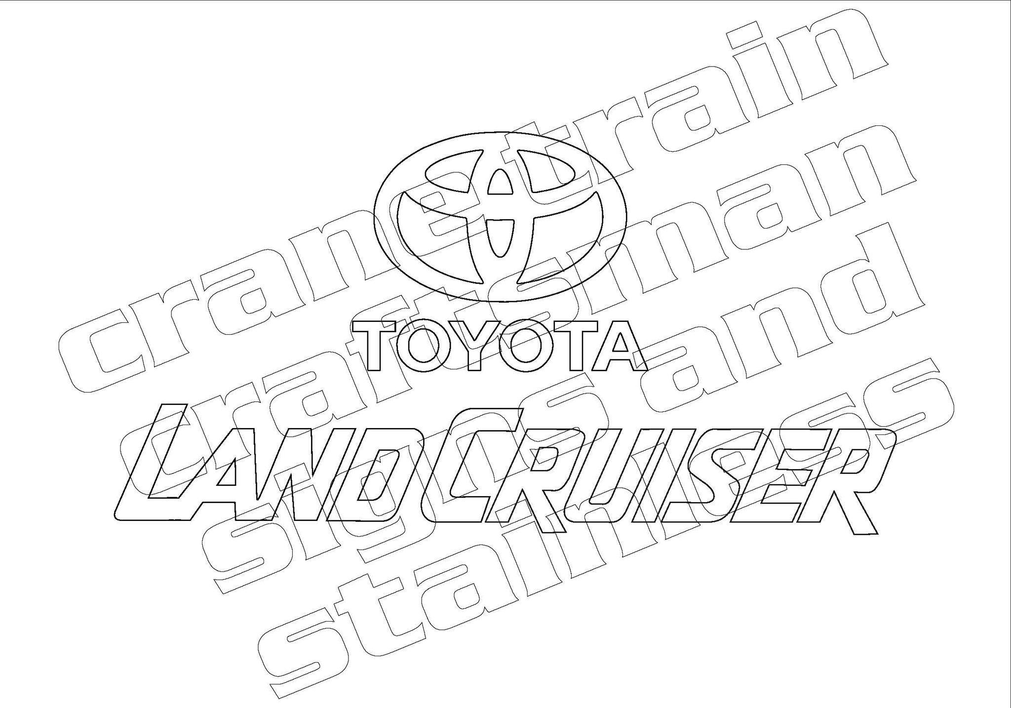 Wall mounted key ring holder (KRH) TOYOTA HILUX