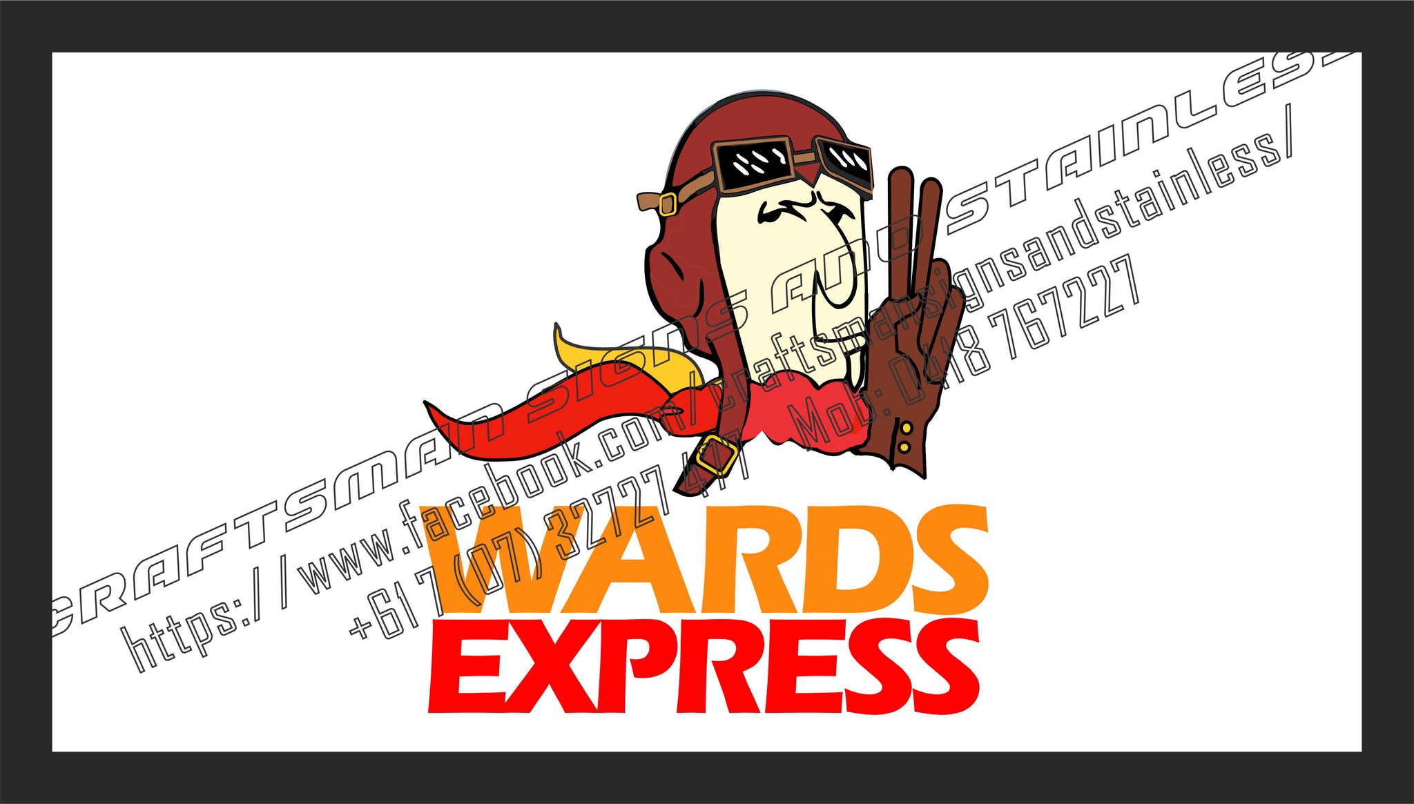 WARDS EXPESS Bar Mat 440 x 250mm