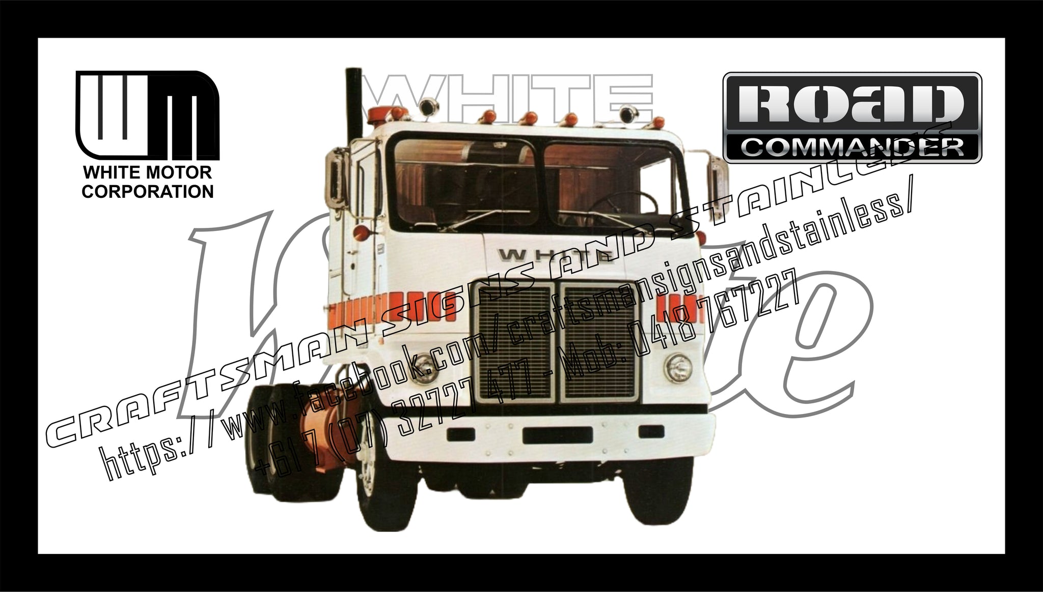WHITE 'Road Commander' Bar Mat 2
