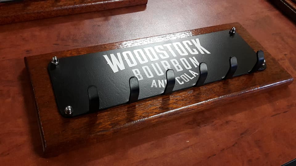 Key Ring holder (KRH), wall mounted WOODSTOCK BOURBON & COLA