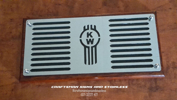 Stainless Steel Air Intake Grill-K104 (KW Bug logo)