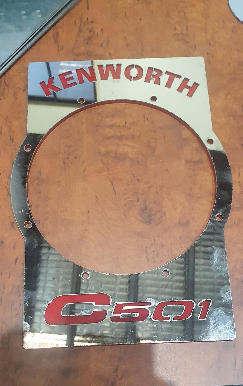 Stainless steel shift surround, KENWORTH C501 Older