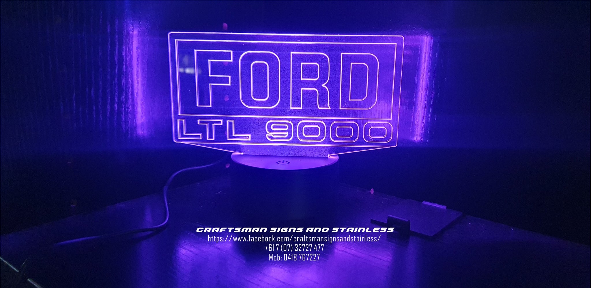 Acrylic 'edge lit' FORD LOUISVILLE LNT 9000