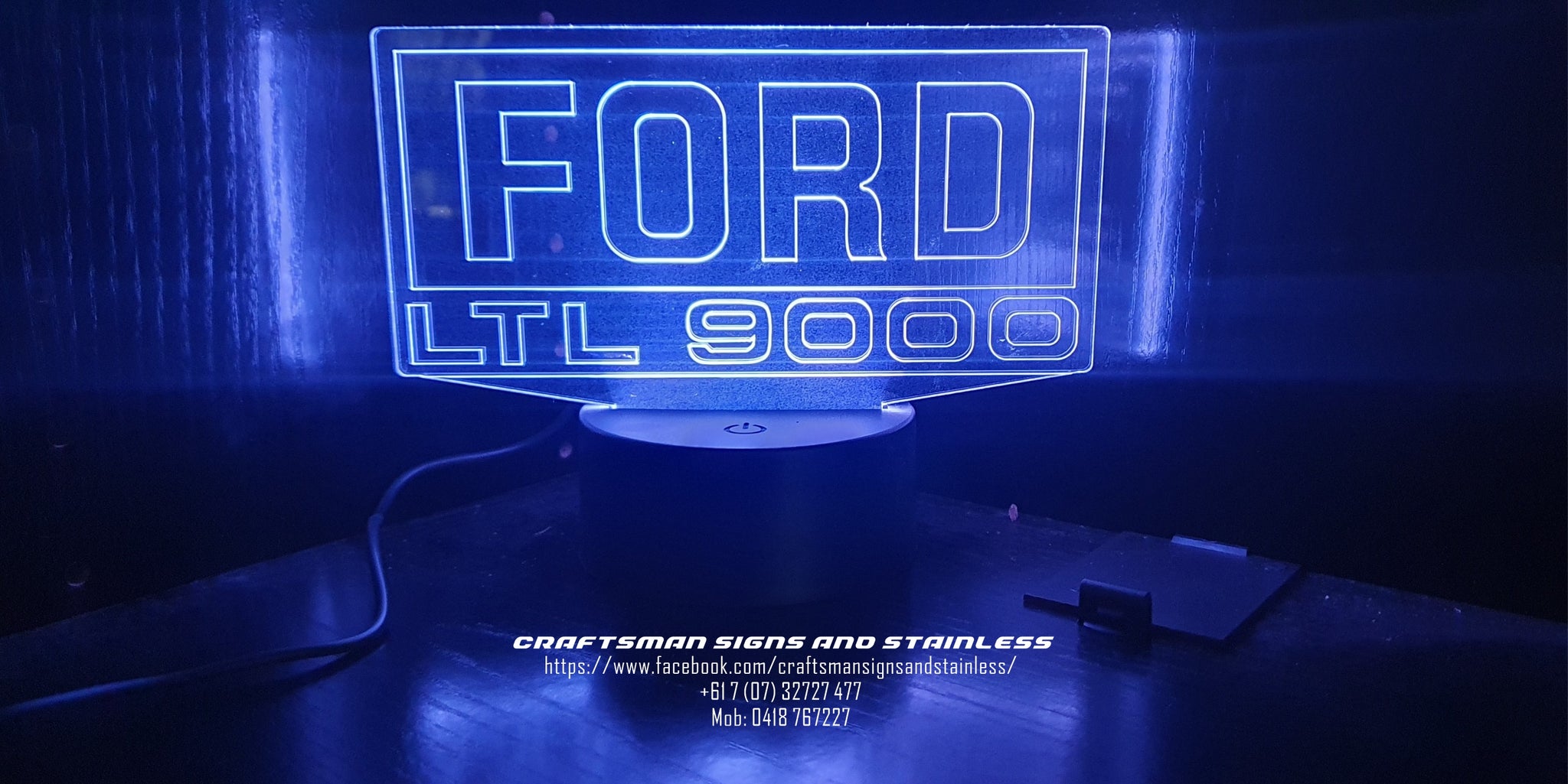 Acrylic 'edge lit' FORD LOUISVILLE LNT 9000
