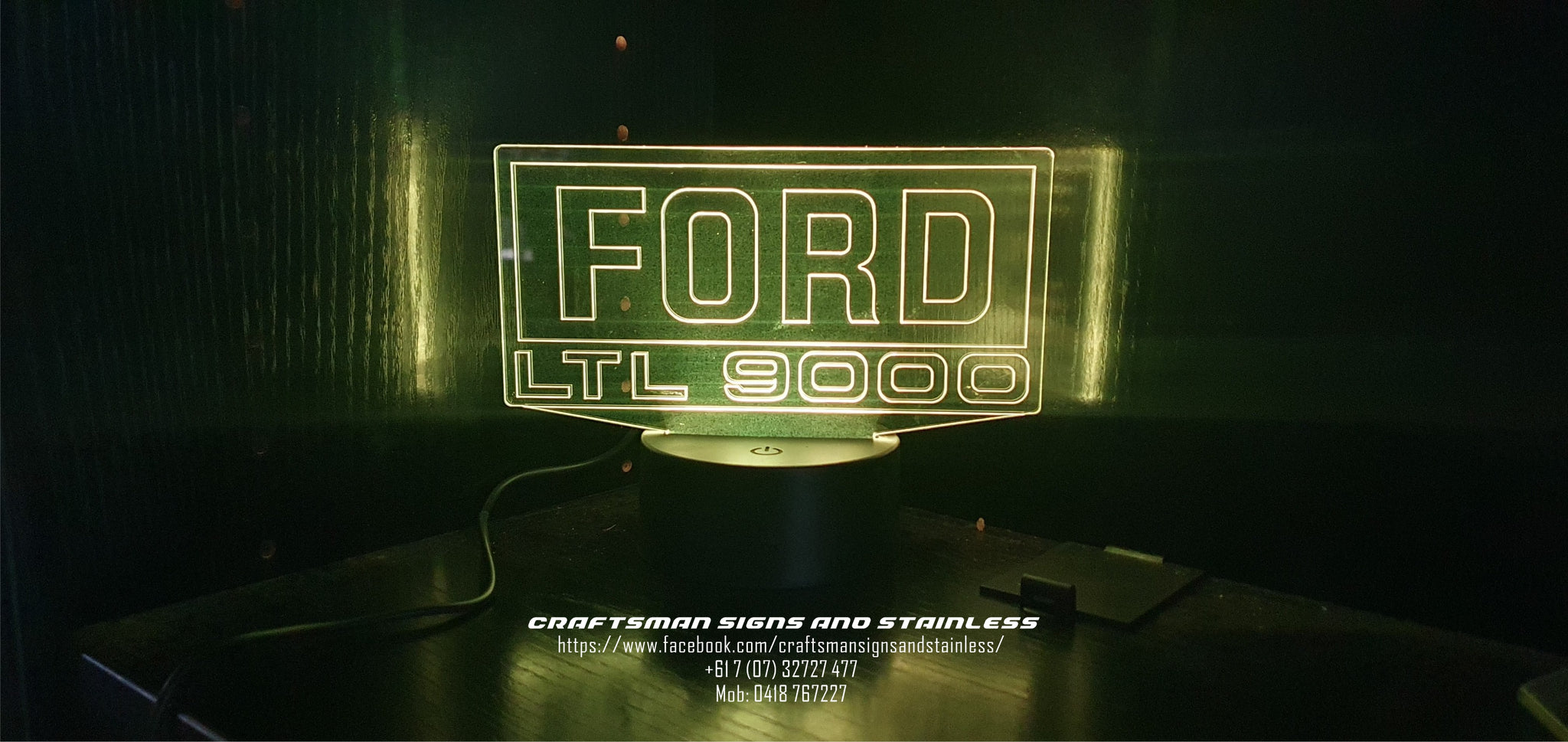 Acrylic 'edge lit' FORD LOUISVILLE LNT 9000