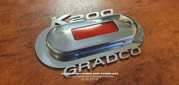 Courtesy light surrounds, stainless steel KENWORTH K200