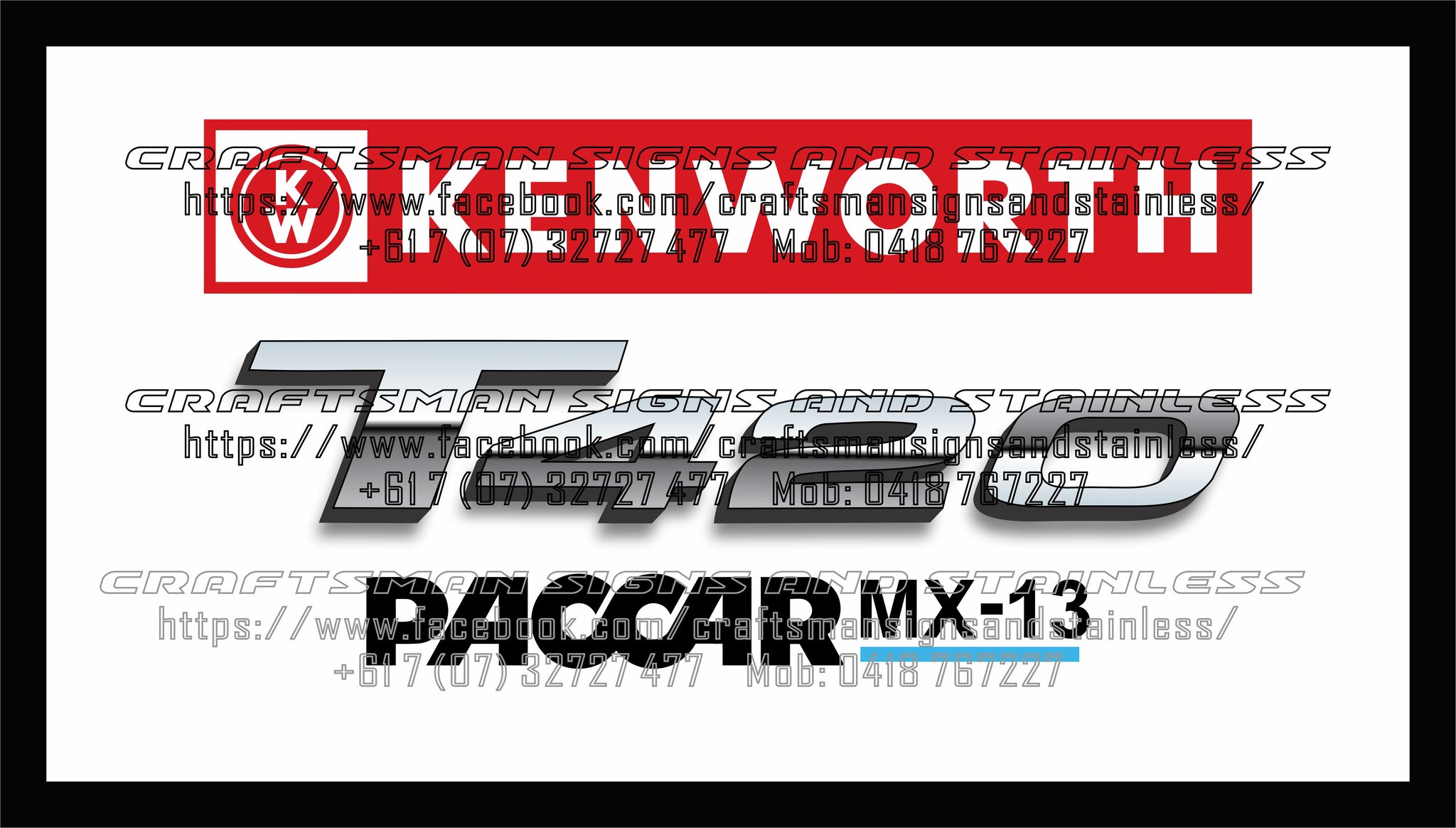 KENWORTH T420 MX-13 Bar Mat