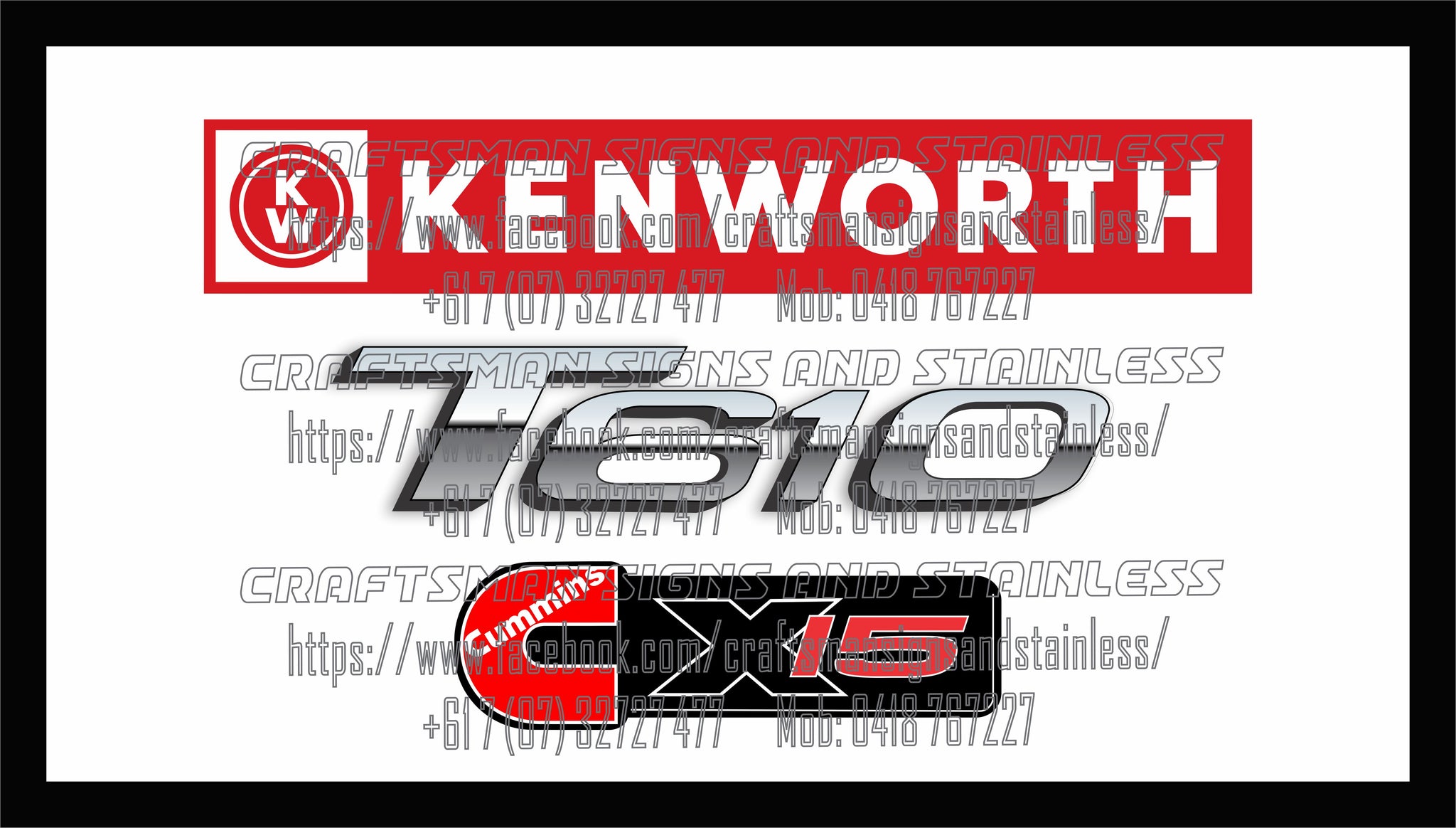 KENWORTH T610 X15 Bar Mat