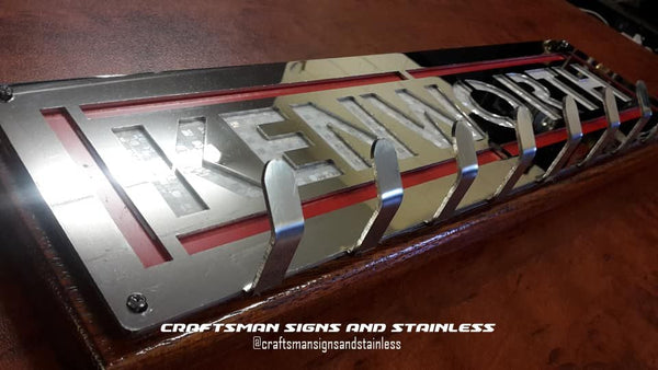 Stainless steel key ring holder KENWORTH 'BIG BANNER'