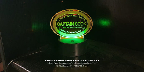 Acrylic edge lit MACK Bi Centennial SUPERLINER II 'CAPTAIN COOK'
