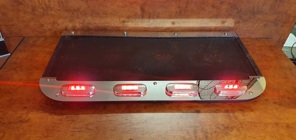 Stainless Steel Mudflap Counterweight with 4 x LED lights