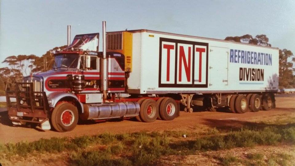 WSI 1:50 Scale Diecast TNT Refrigerated Trailer