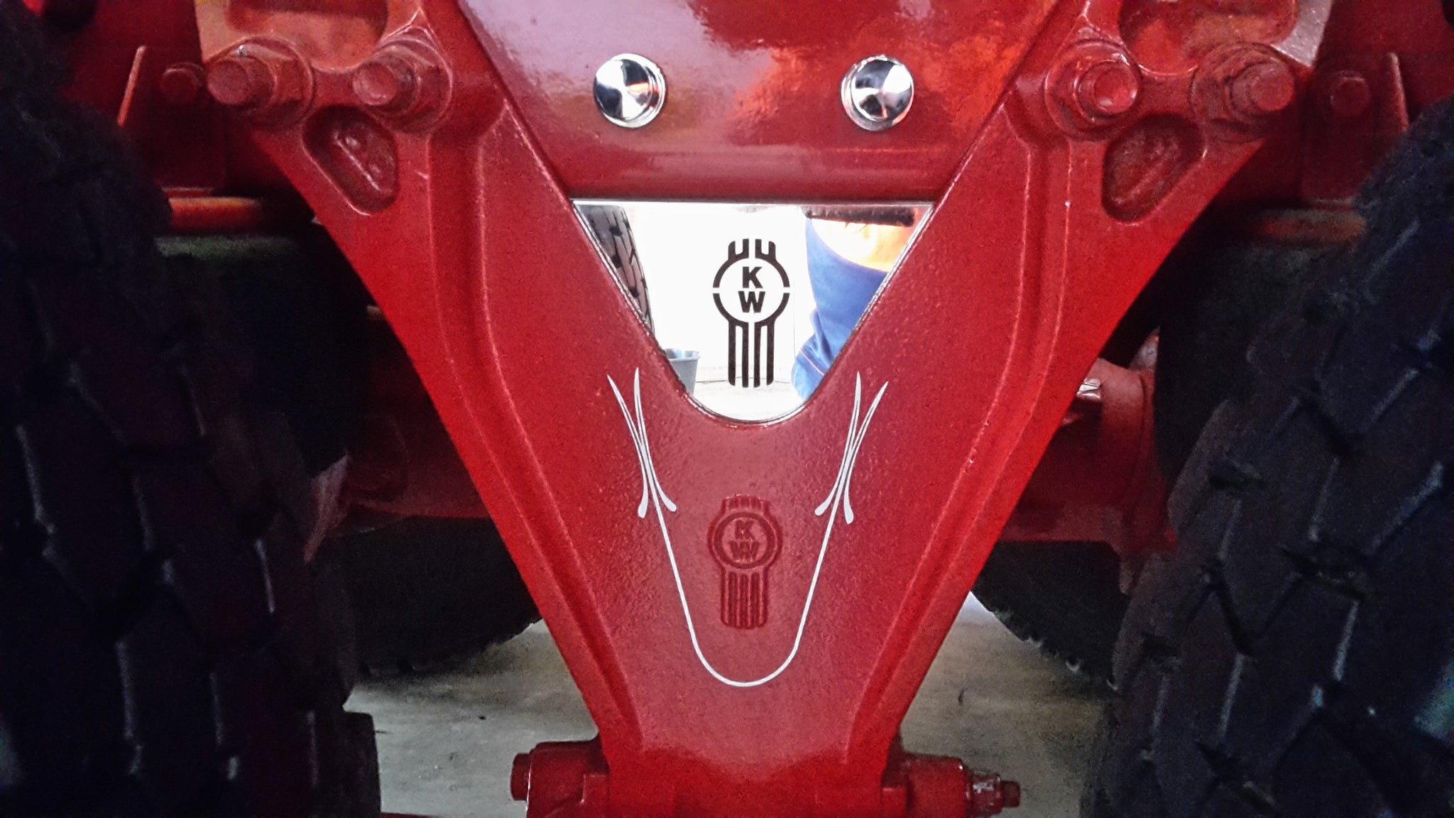 S/S Kenworth suspension infill panel w/ laser cut KW logo