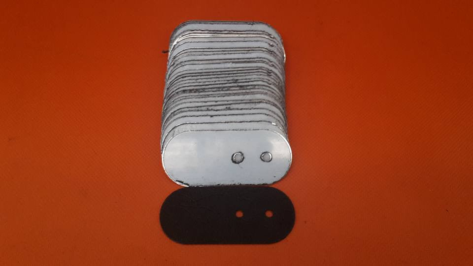 Stainless steel Bonnet catch wear plates (Kenworth)