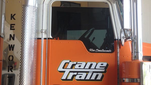 Decal drivers name cut vinyl