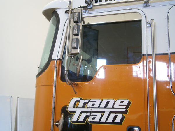 S/S window visors (chop tops) for Kenworth K200 LHS