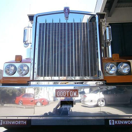 Mudflap, with KENWORTH name and logo, genuine 600mm x 150mm (24" X 6")