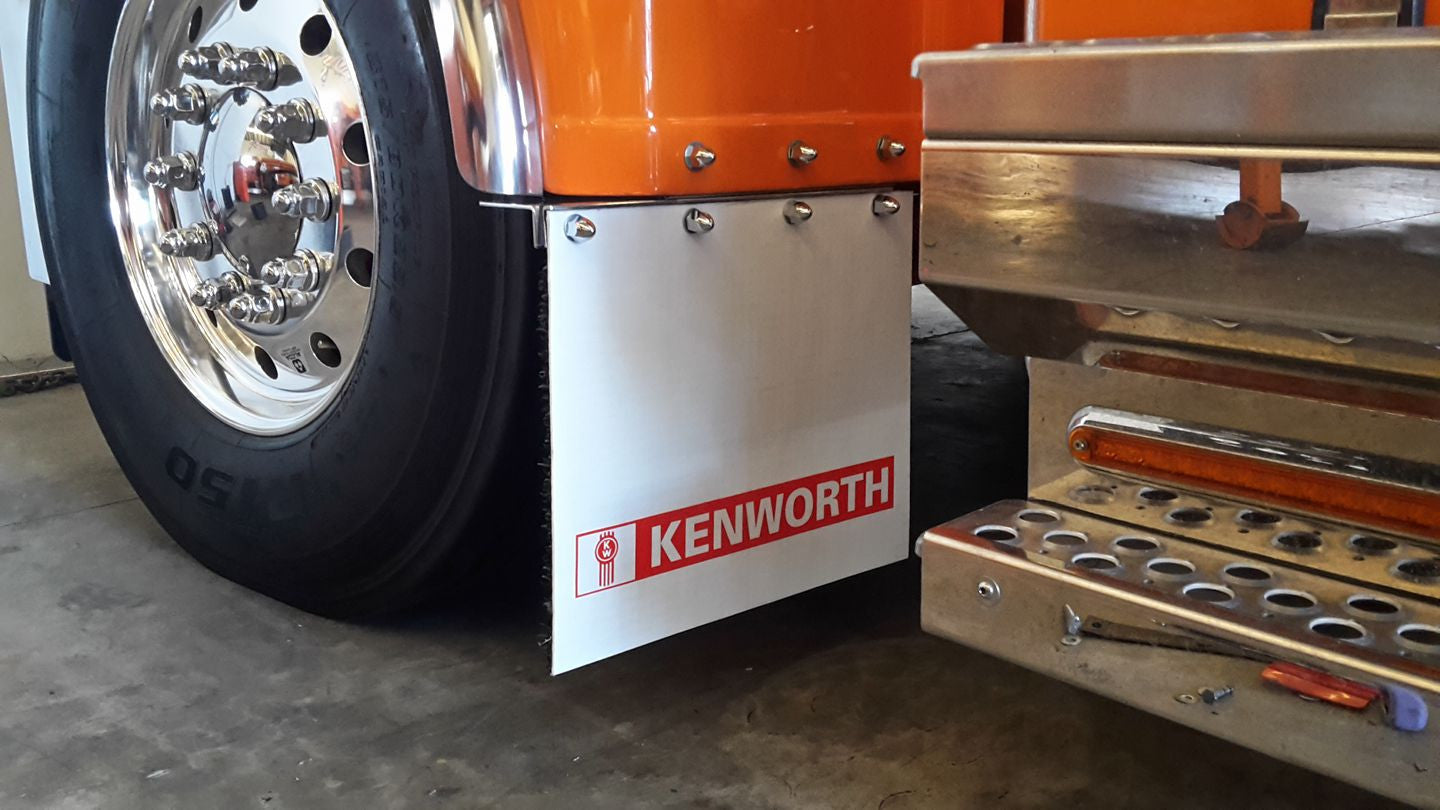 Decal, KENWORTH cut vinyl for mudflap