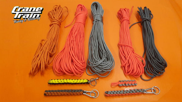 Paracord survival bracelet/keyring Crane Train