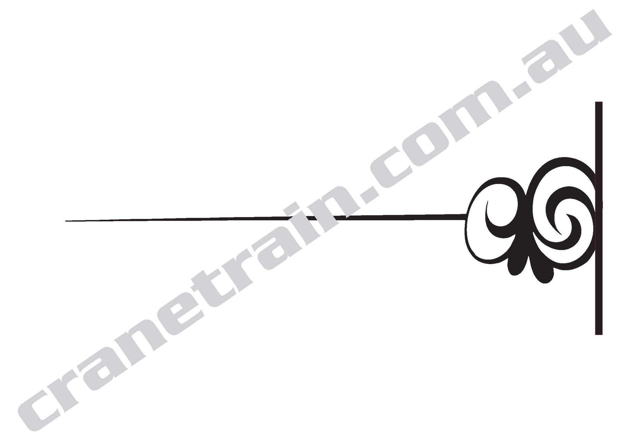 Decal, blinged scroll traditional, locker doors
