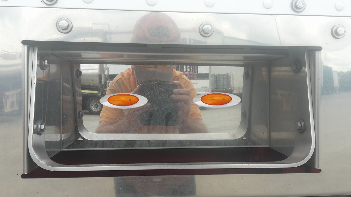 S/S bunk step infill panel for a T909 with 2 x LED's