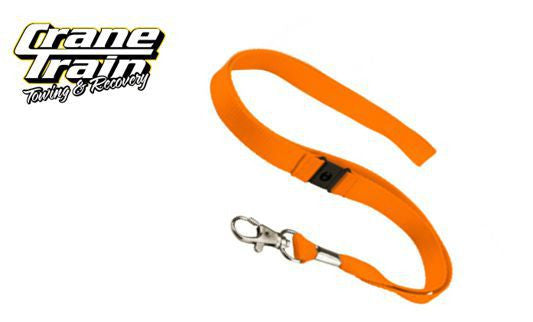 Lanyard, orange with 'break away' buckles